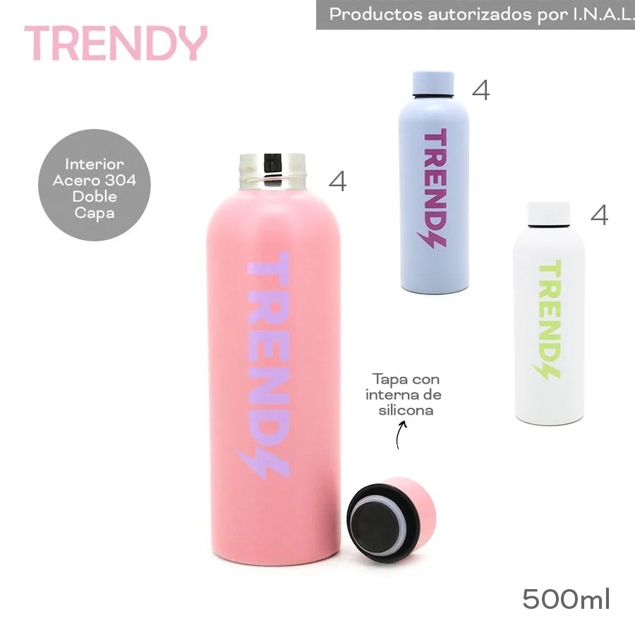 BOTELLA TERMICA TRENDY 500ML 16443 CAO