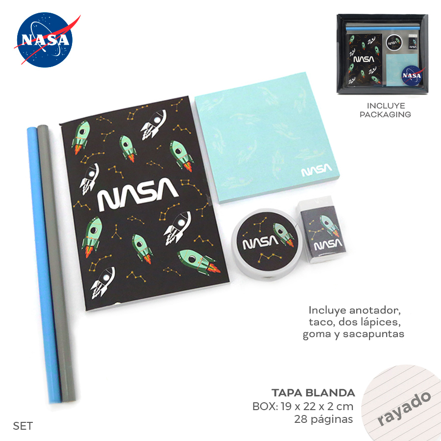 SET STATIONARY NASA ART 14703 BAO