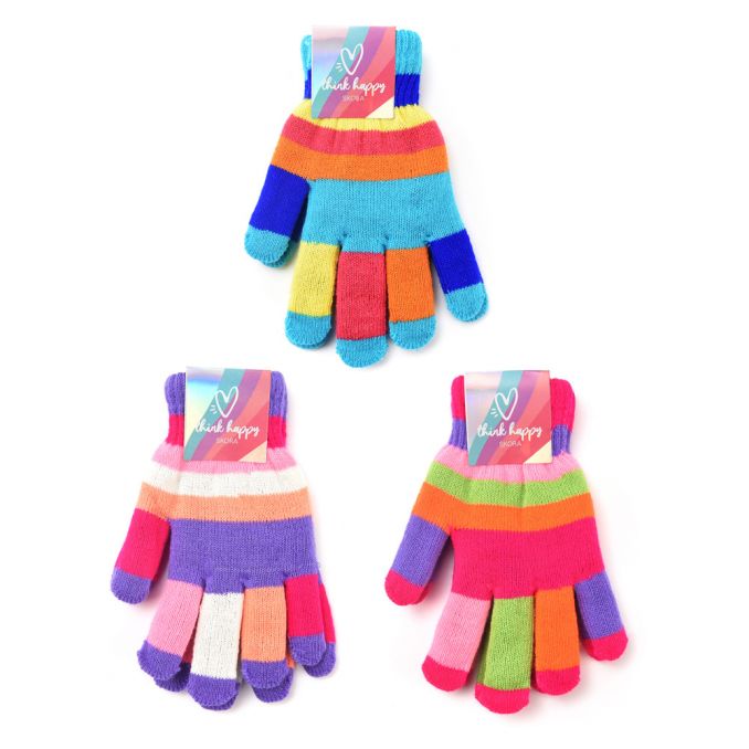 GUANTE INFANTIL MULTICOLOR RAYADO 29560 CAO