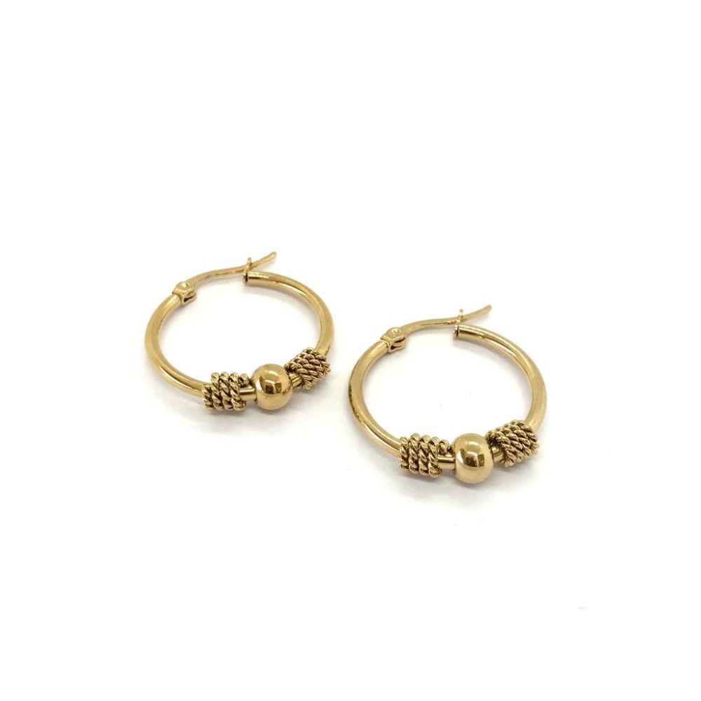 ARGOLLAS ACERO DORADO MED ART AR4008D AAÑ