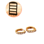 ARGOLLITAS ACERO DORADO X12PAR ART AR1001D JAL