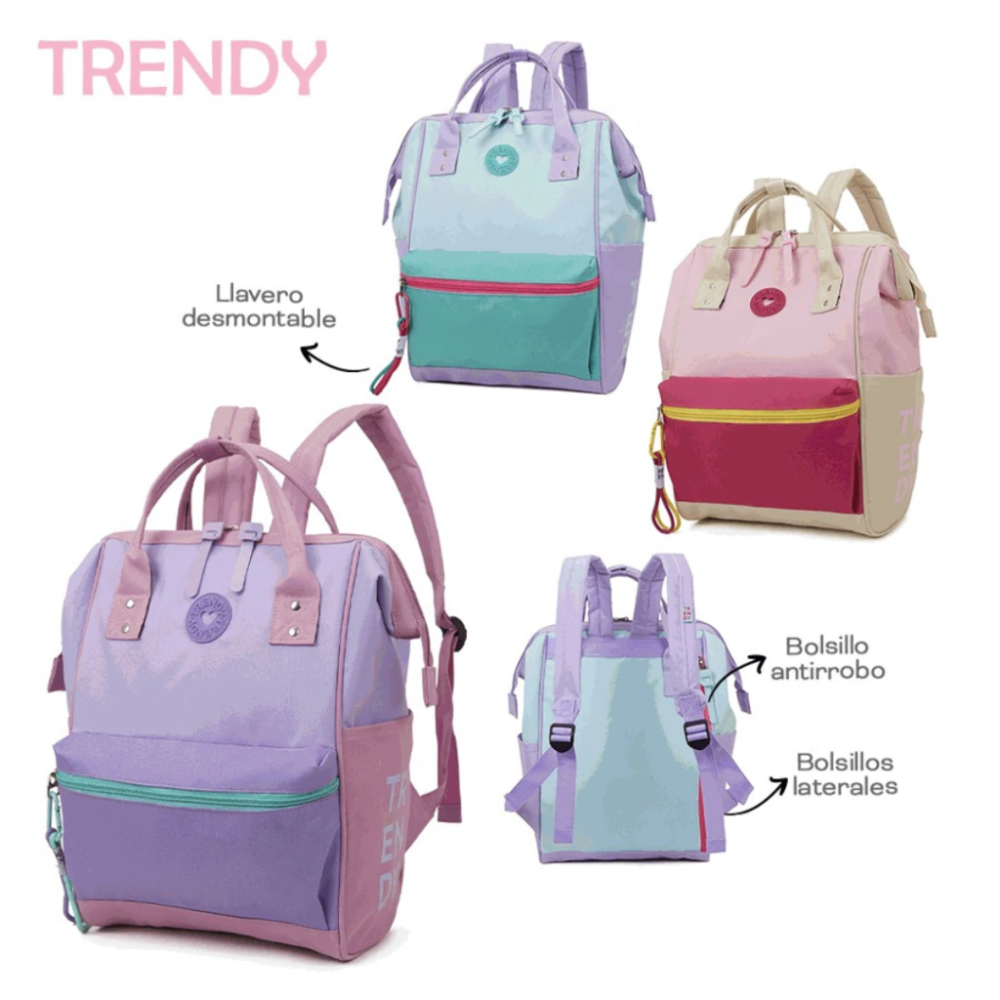 MOCHILA TRENDY COMBINADA 22346 AAÑ