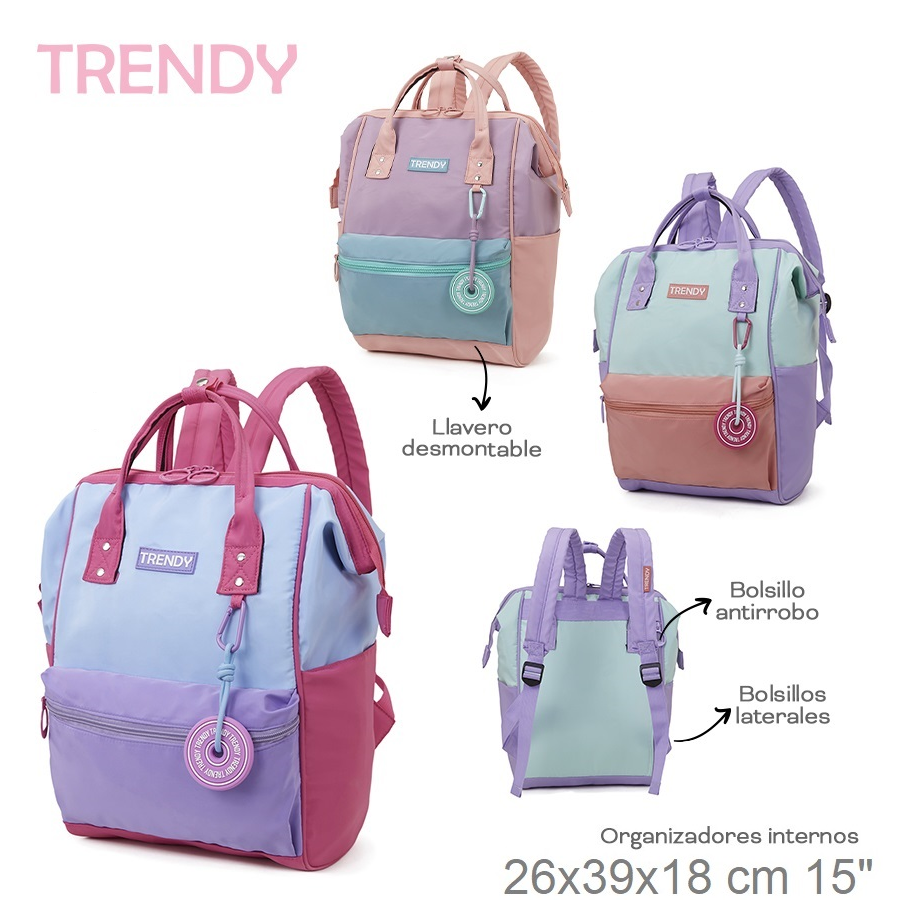MOCHILA TRENDY COMBINADA 22349 AAÑ