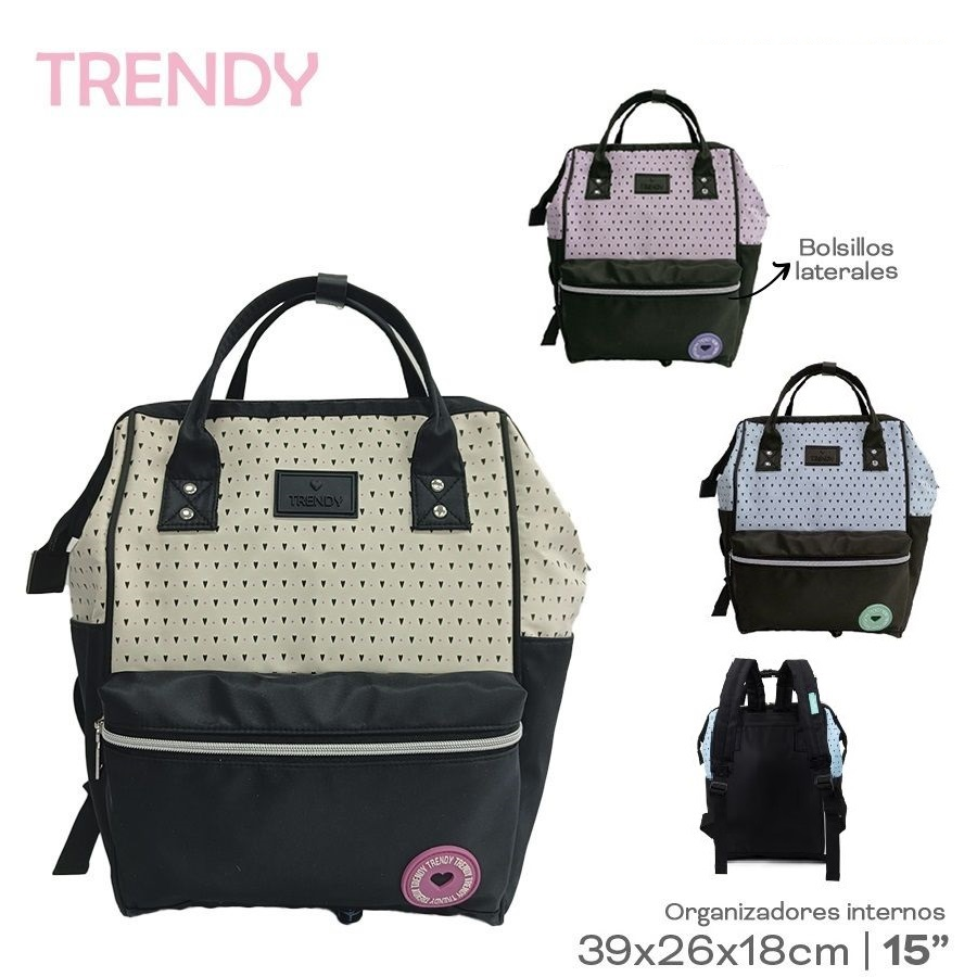 MOCHILA TRENDY COMBINADA 22350 AAÑ