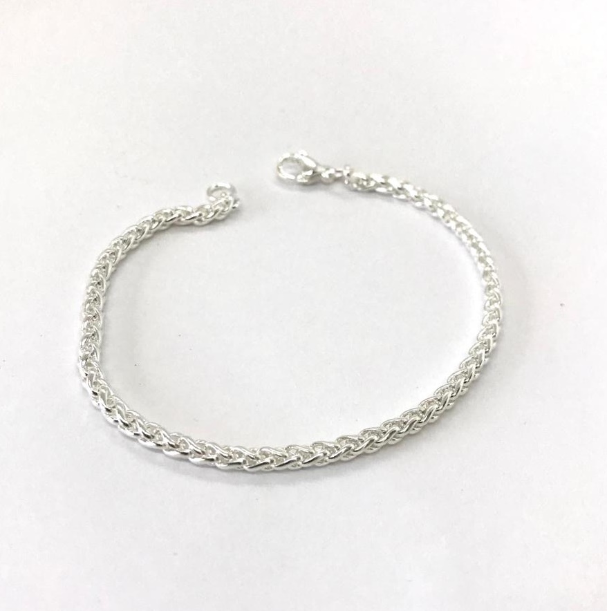 PULSERA ACERO BLANCO DE 18CM ART APU-TRE3X18P AAO