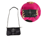 CARTERA NEGRO 100% 25X15X6 ART K2324-12 DAÑ