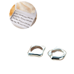 ANILLO ACERO BLANCO TIPO INFLADO AN2151P DAÑ