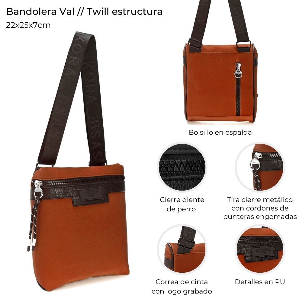 BANDOLERA VAL MARRON ART 38338 GAÑ