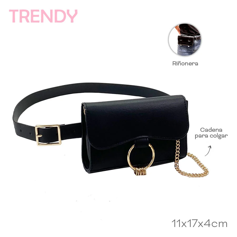 CINTURON C/RIÑONERA C/CADENA TRENDY 51670 HAÑ