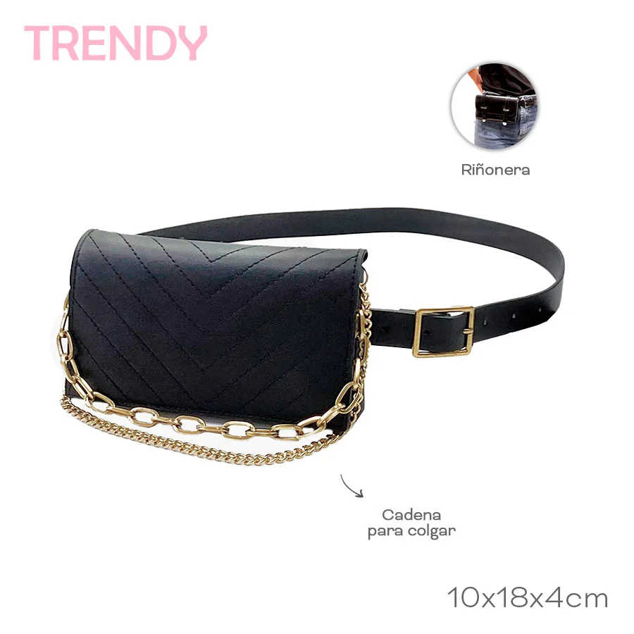 CINTURON C/RIÑONERA C/CADENA TRENDY 51672 CAO