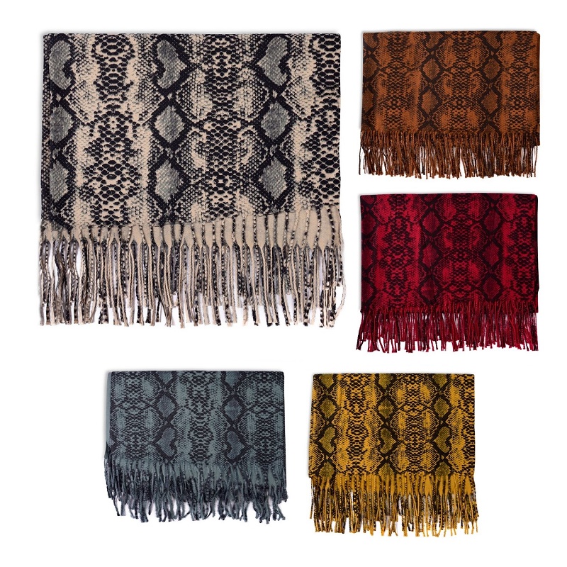 RUANA SNAKE PRINT 70X108CM ART PA1942/PA1940 CAO