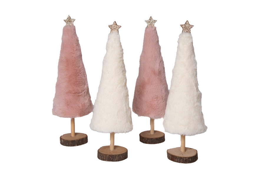 ARBOL NAVIDAD PIEL IVORY H:28CM ART TC-212052LB NAVI JAO