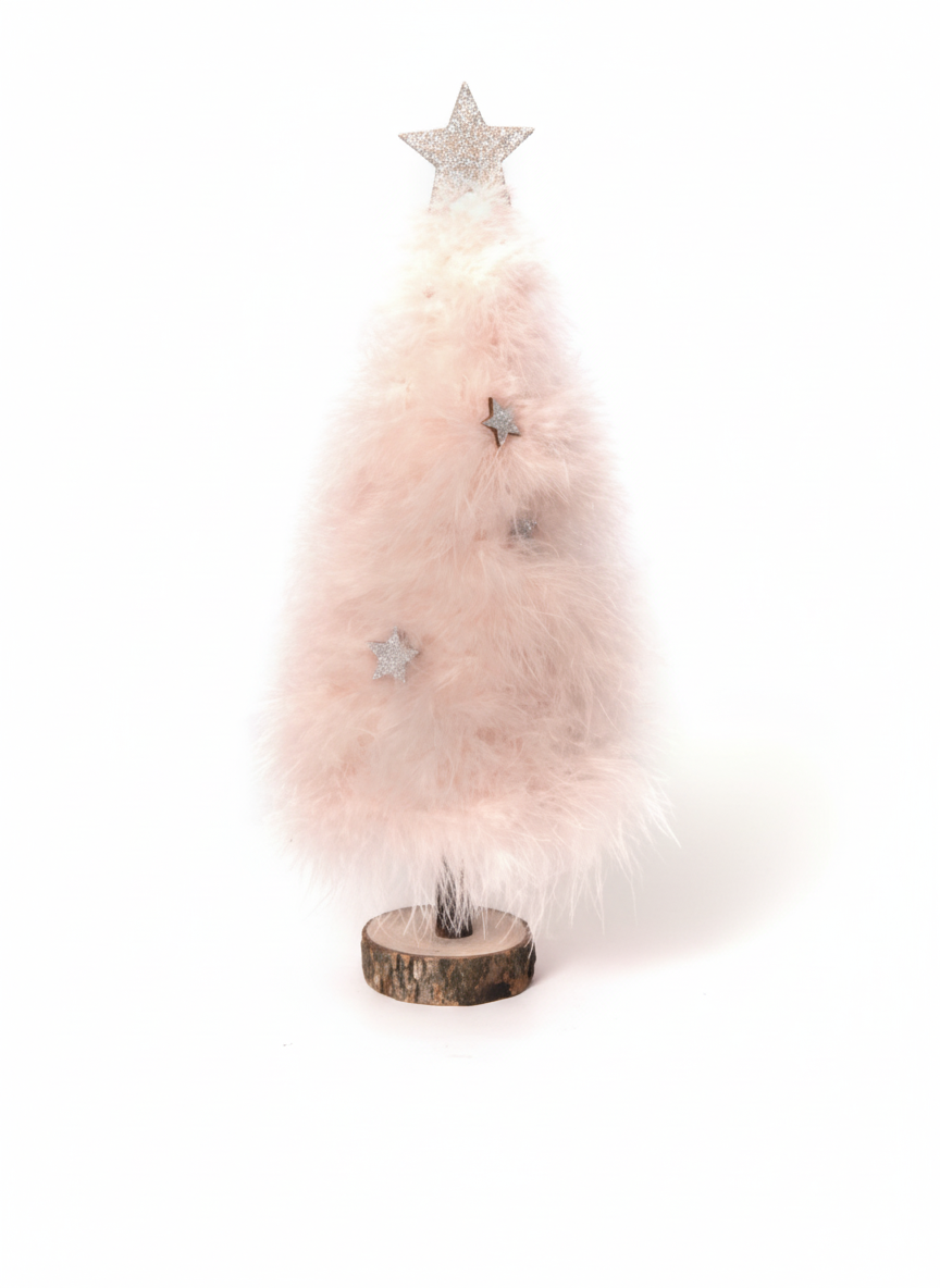 ARBOL PLUMAS ROSA 33CM ART 21XD65300-08 NAVI JAO