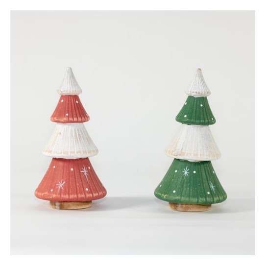 ÁRBOL DE NAVIDAD MAD. BICOLOR 30*15*15 CM ART 9014 NAVI JAO
