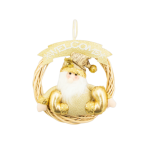 COLGANTE NAVIDEÑO C/PAPA NOEL DORADO ART NS315140 NAVI JAO