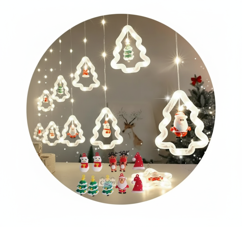 COLGANTE NAVIDAD LED CALIDA PINOS XM-51 JAÑ