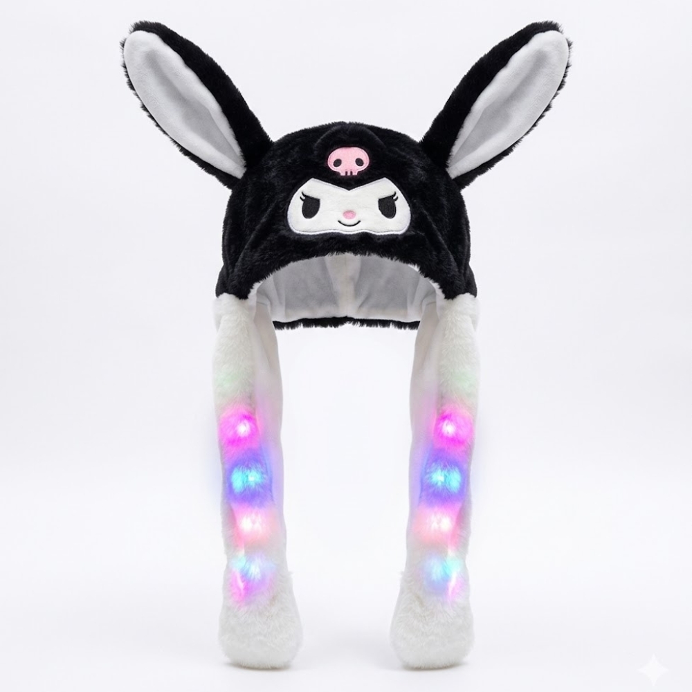 GORROS DE INVIERNO MUEVE OREJAS C/LUCES LED CAO