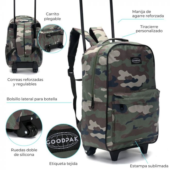 MOCHILA CARRO GOODPAK CAMUFLADA 37489 LAÑ