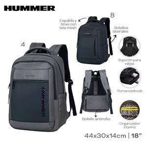 MOCHILA PORTANOTEBOOK HUMMER 18" ART 22058 CAÑ