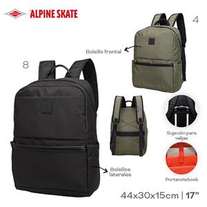 MOCHILA PORTANOTEBOOK ALPINE SKATE 18" ART 22112 CAÑ
