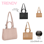 TOTE BAG TRENDY THINK POSITIVE ART 18982 CAÑ
