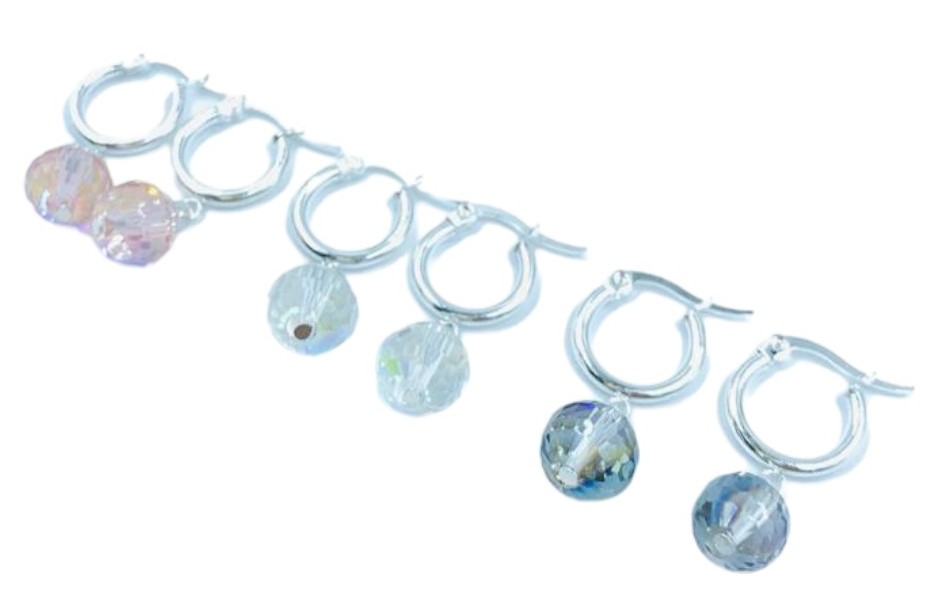 ARO ACERO BLANCO CIRCULO CRISTAL GAÑ