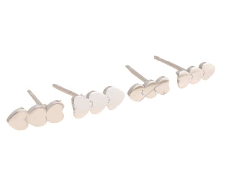 ARO ACERO BLANCO CORAZONES BLISTER ART AR226P FAÑ