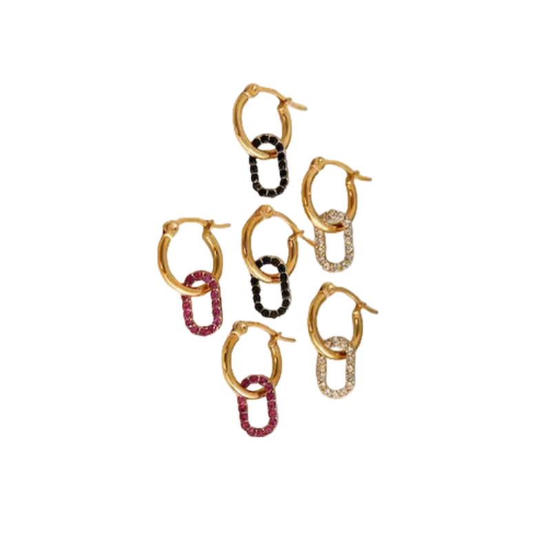 ARO ACERO DORADO DIJE COLGANTE STRASS AR4348D GAN
