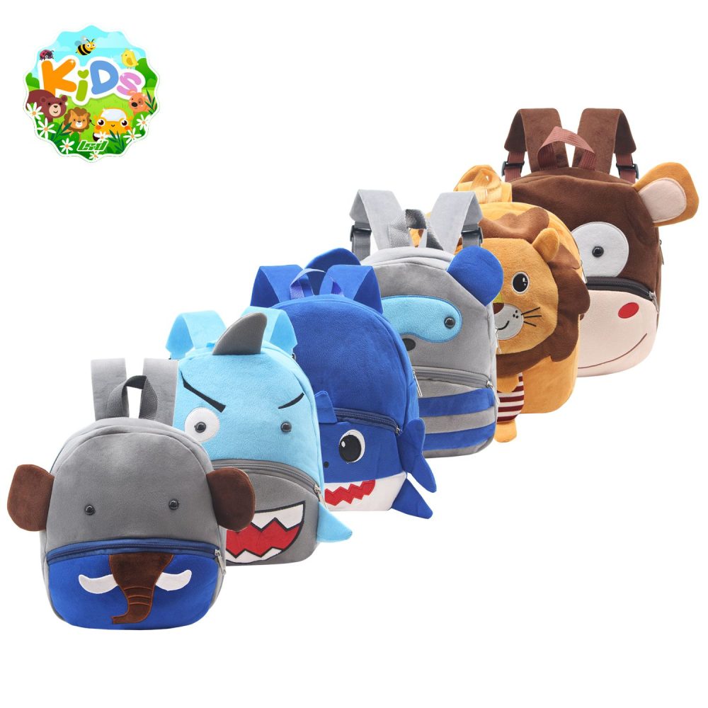 MOCHILA INFANTIL ANIMALES PELUCHE ART 91.1501 JAO