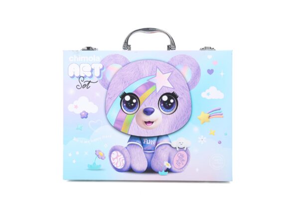 VALIJA ESCOLAR ART BEAR CON UTILES VARIOS ART BT246 DAÑ