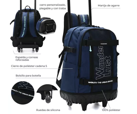 MOCHILA CARRO WANDERTEAM 18" 37417 LAÑ