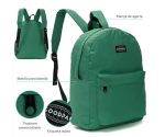 MOCHILA GOODPAK LISA VERDE 17" ART 37528 LAÑ