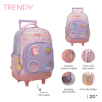 MOCHILA CARRO TRENDY PARCHE UNICORNIO 28039 AAO