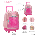 MOCHILA CARRO TRENDY GLITTER 28040 AAO