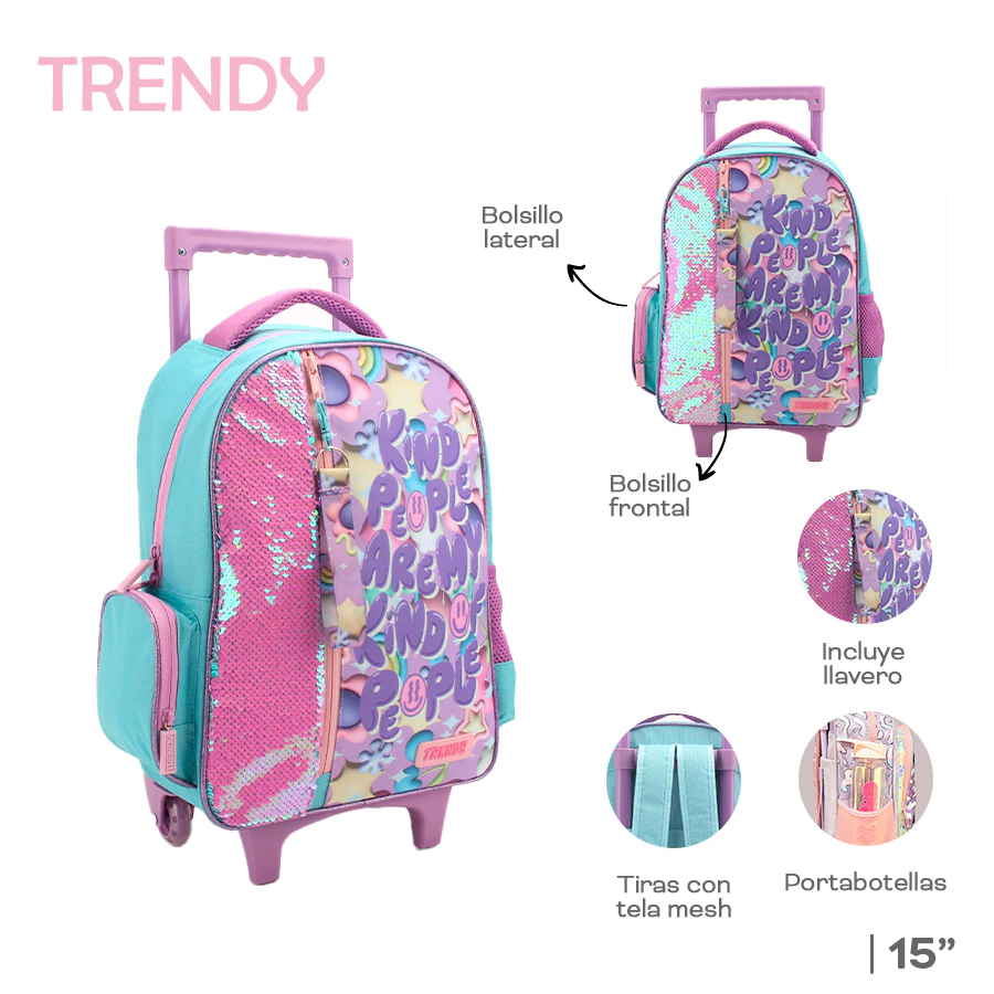MOCHILA CARRO TRENDY 15" 28044 AAO