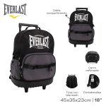 MOCHILA CARRO EVERLAST NEGRA 28064 AAO