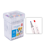 MARCADOR TOUCH DOBLE PUNTA EN VALIJA X48 MP-48 IAO