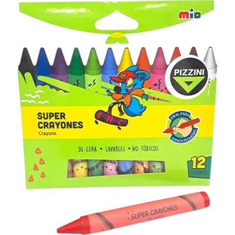 CRAYON SUPER 12 COLORES ART 9212 BAÑ