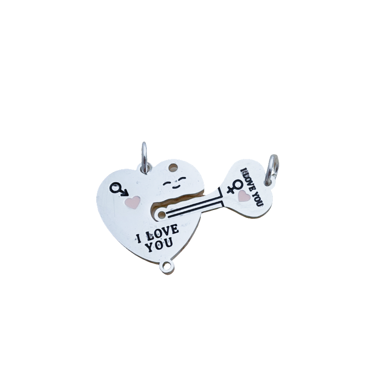DIJE ACERO LLAVE-CORAZONART 233-CYY209 BAÑ