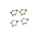 ARO PASANTE ACERO DOR/PLAT STAR XPAR ART 243-AROB2467 EAÑ