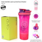 VASO BATIDOR PARA PROTEINAS SHAKER 700 ML ART 37380 GAÑ