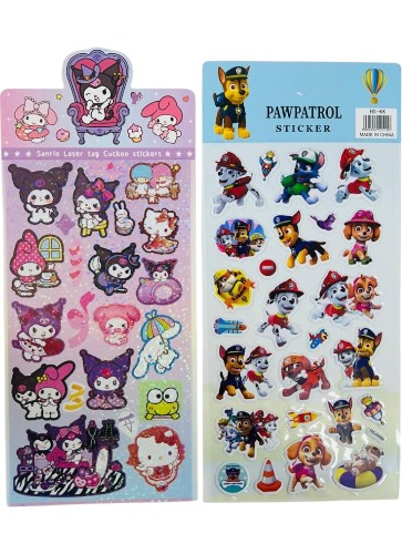 PLANCHA DE STICKERS MODELOS VARIOS CAO