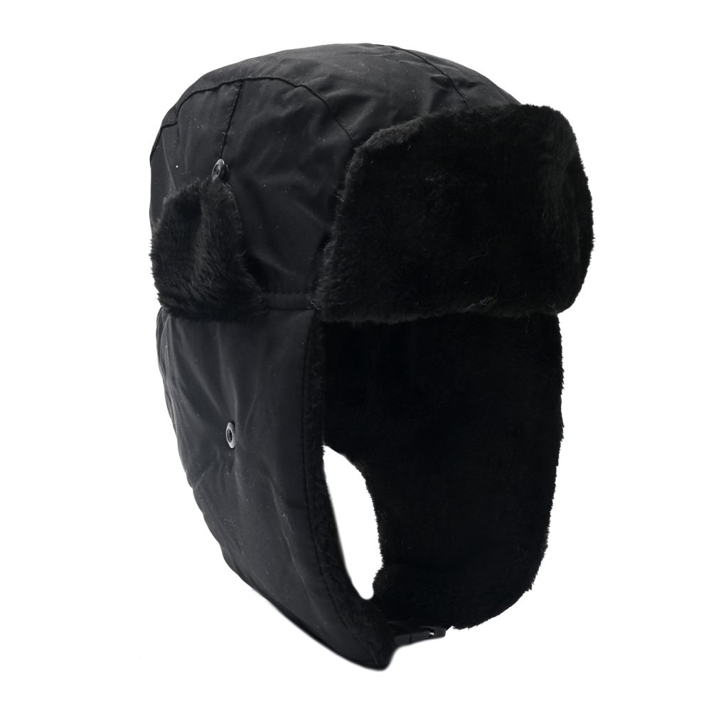 GORRO TIPO AVIADOR PELUCHE NEGRO ART 39664 CAO