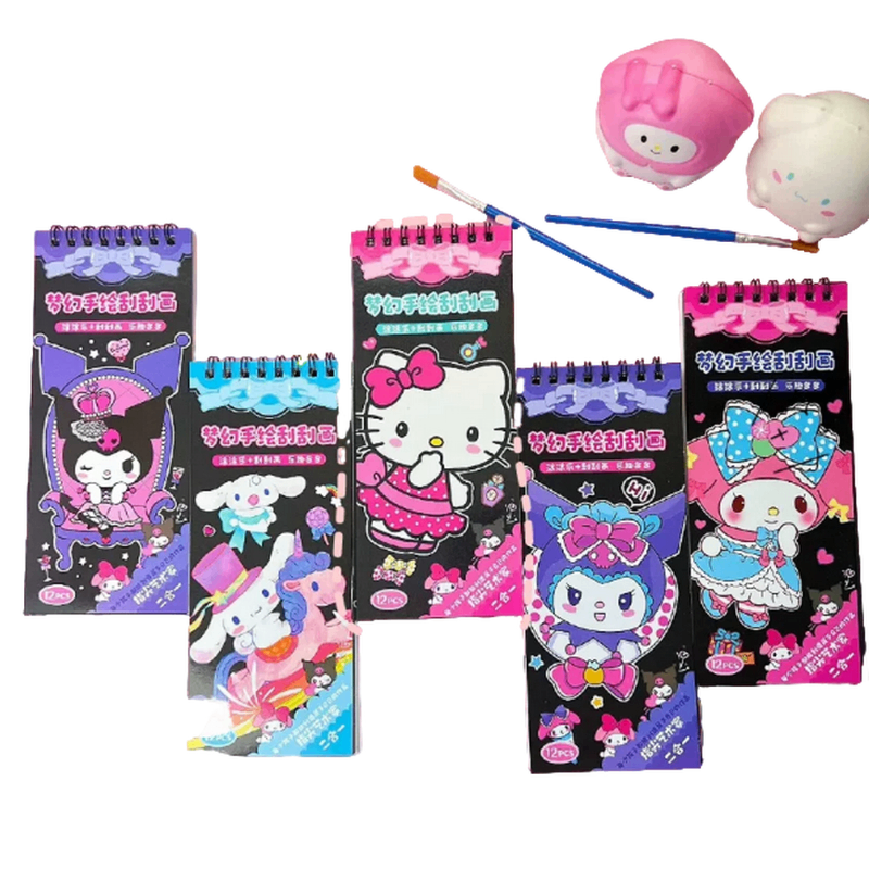 CUADERNO PARA PINTAR Y RASCAR SANRIO BAÑ