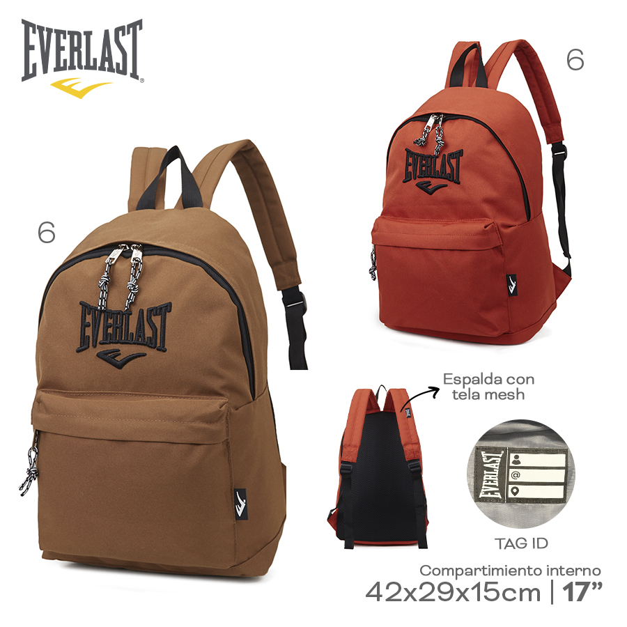 MOCHILA EVERLAST 42X29X15CM ART 22389 BAO