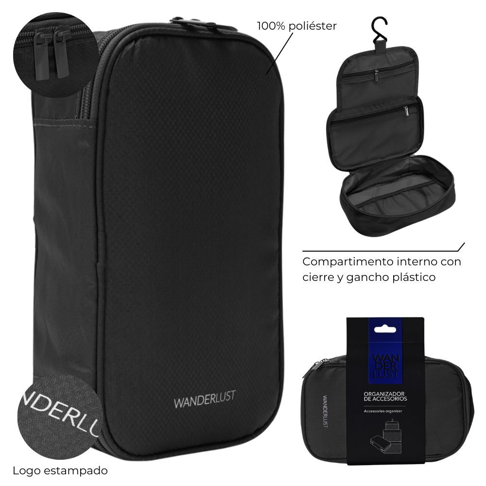 NECESER DE VIAJE PLEGABLE C/GANCHO WANDERLUST 38246 CAÑ