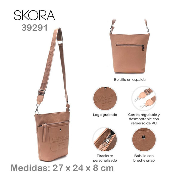 BANDOLERA SKORA BEIGE ART 39291 EAÑ