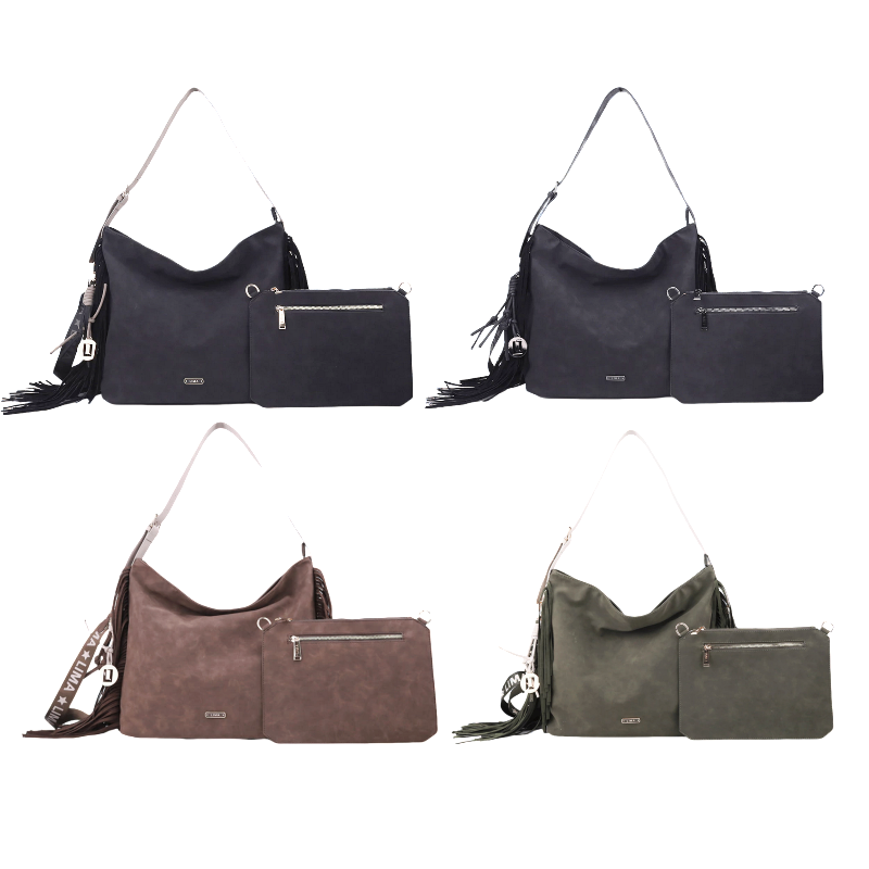 CARTERA SHOPPER C/NECESER SHINE ART H648 HAO