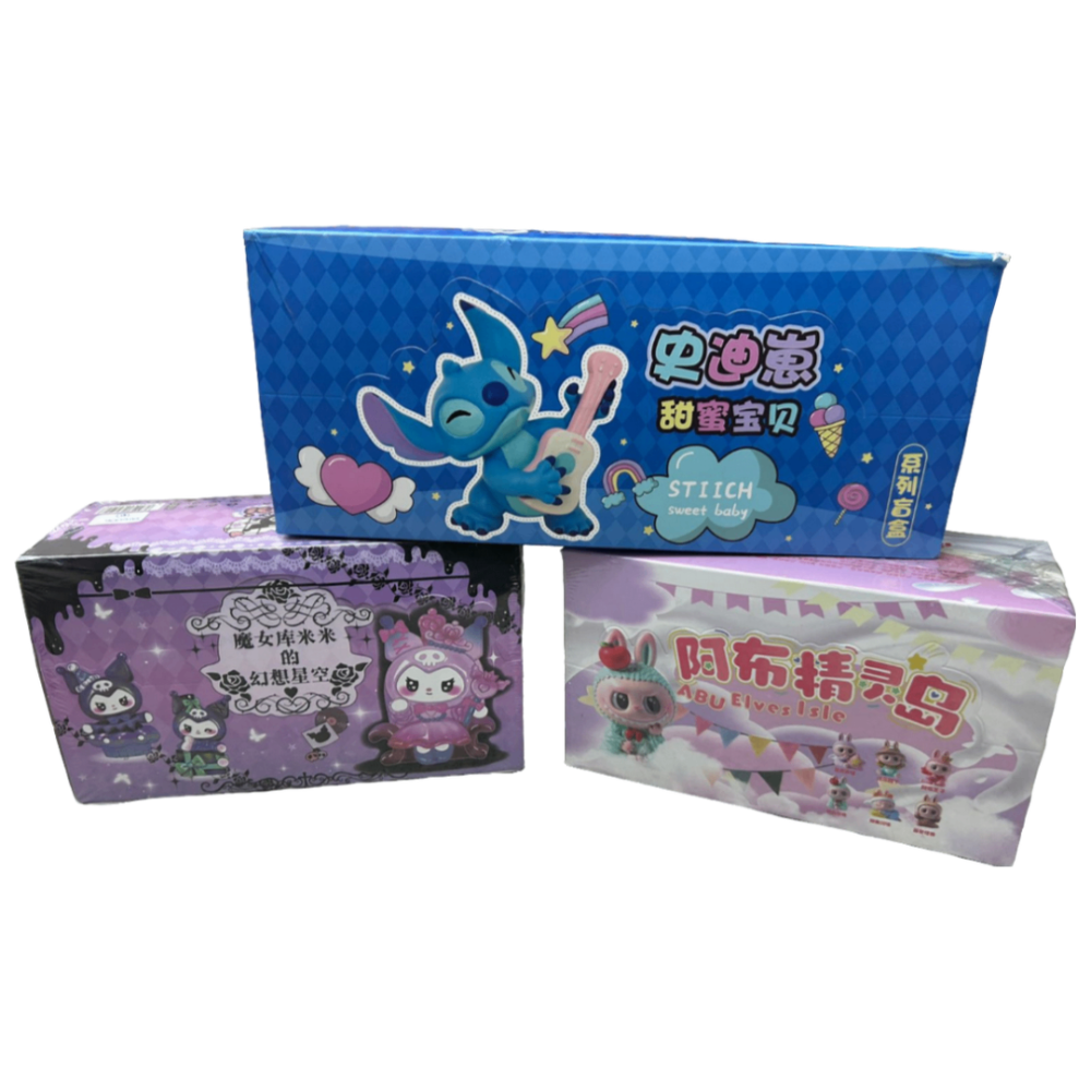 CAJA SORPRESA KUROMI/STITCH/LABUBU  GAÑ