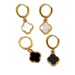ARO ACERO DORADO ARGOLLA C/COLG VC FLOR XPAR AR4495D GAÑ
